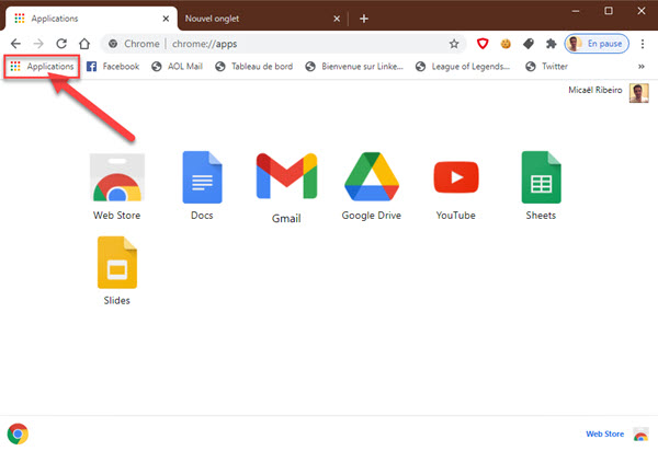 Gmail sur Windows 10